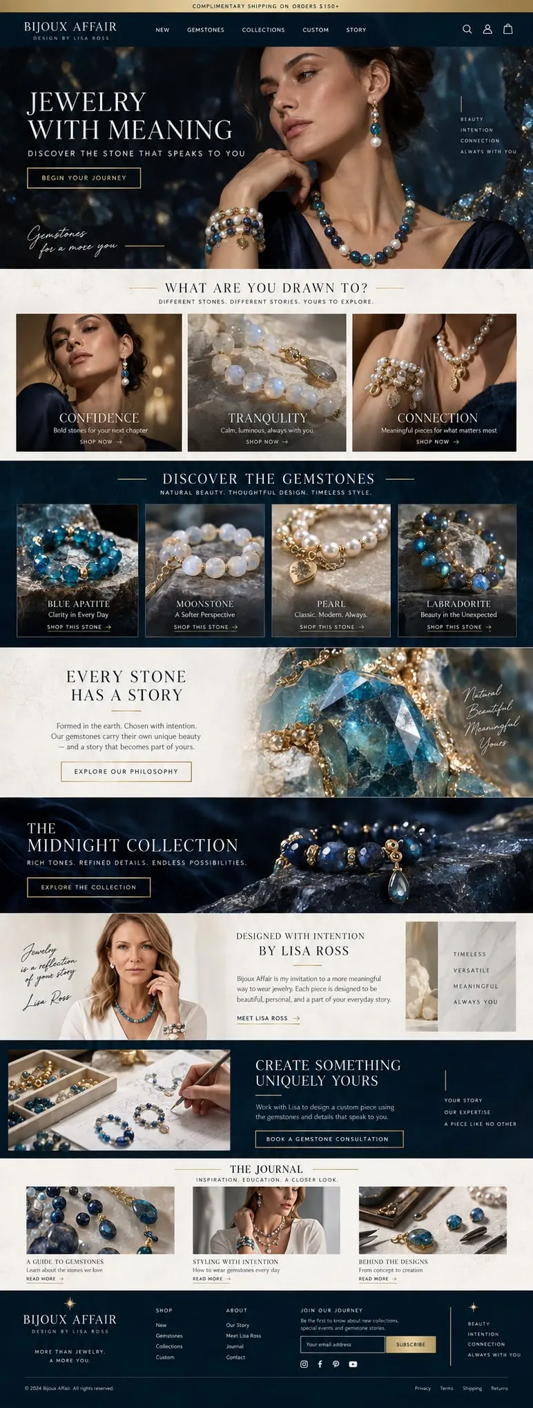 Jewelry With Meaning: the concept mockup for Bijoux Affair