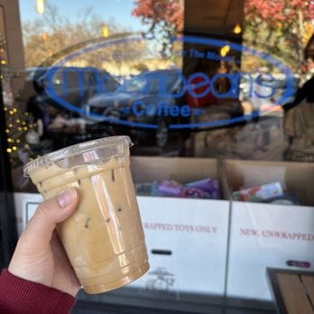 Iced drink at MoonBean's Coffee