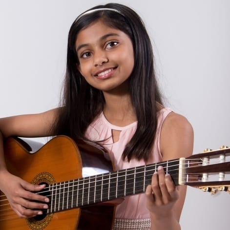 Guitar student
