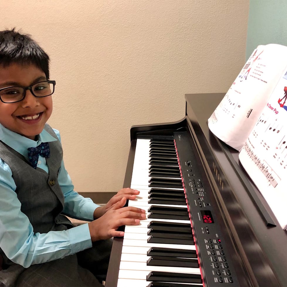 Piano student